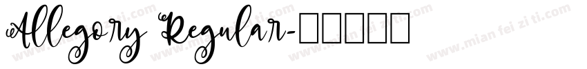 Allegory Regular字体转换